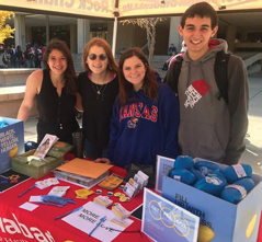 KU Jewish students pass out arks on campus.