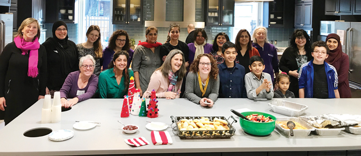 Sisterhood of Salaam Shalom families prepared breakfast for family members whose children are being treated at Children’s Mercy Hospital in 2017.