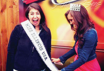 As segment producer for the cable TV show ‘BBQ Pitmasters’ this past season, Overland Park native Lara Wilinsky (left) has experienced her share of memorable moments, wearing pageant crowns and sashes during BBQ competition tour stops in Austin, Texas, and near Chicago, too. State beauty queens typically stop by the filming of each show and Wilinsky took advantage of those occasions to don the pageant apparel. Wilinsky, a 2004 Blue Valley West graduate who now resides in New York City, is the daughter of Dan and Betsy Wilinsky, longtime Kansas City-area residents who recently moved to Denver. Season four of ‘BBQ Pitmasters’ can be seen Sunday nights on the cable channel Destination America. Wilinsky’s producing credits also include ‘Back Yard Oil,’ a Discovery channel show that follows the adventures of rural Kentucky residents who use any means (including employing the services of dowsing rods, or in one episode, a rooster named Melvin) to pinpoint where they’re going to strike oil.